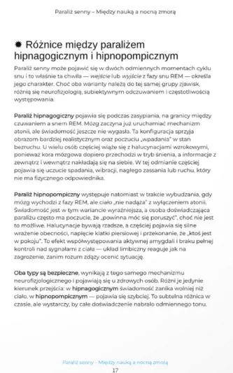 Przykładowa strona książki Paraliż senny – strona 5