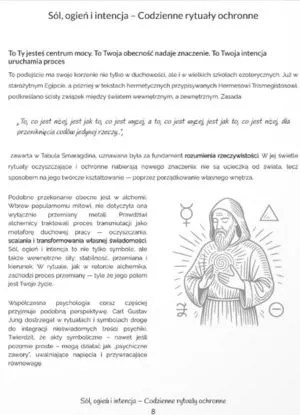 Przykładowa strona książki Sól, ogień i intencja - Codzienne rytuały ochronne – strona 1
