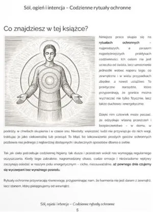 Przykładowa strona książki Sól, ogień i intencja - Codzienne rytuały ochronne – strona 2