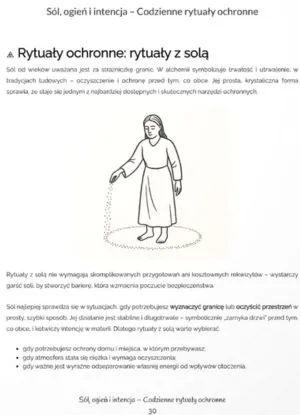 Przykładowa strona książki Sól, ogień i intencja - Codzienne rytuały ochronne – strona 4
