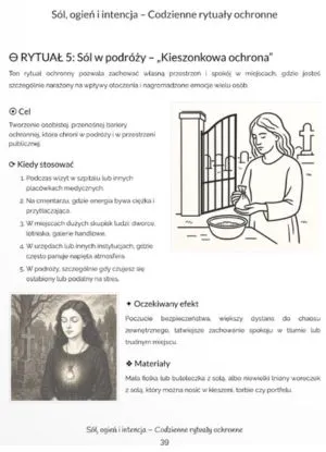 Przykładowa strona książki Sól, ogień i intencja - Codzienne rytuały ochronne – strona 4